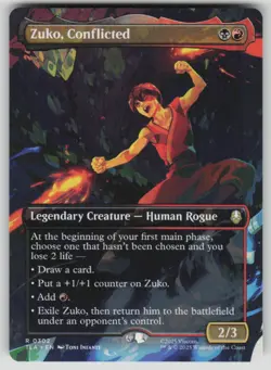 Zuko, Conflicted (Borderless) R Avatar: The Last Airbender 302 NM - Image 1