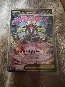 Mega Zygarde EX Rare Pokemon TCG Card 120/088 POR Set Fighting Type - Image 1
