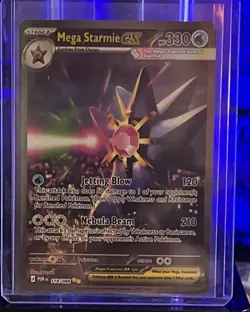 Pokemon Mega Starmie EX 118/088 POR Foil Card HP 330 Jetting Blow Nebula Beam - Image 1