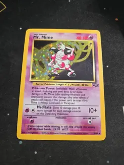 Pokemon TCG Mr. Mime Jungle 6/64 Holo Unlimited LP+ - Image 1