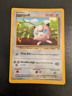 Japanese Pokemon - Jigglypuff Gray Stamp Corocoro Rare Promo - Image 1