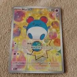 Pokemon Marill ASC Holo 70 HP 20 Attack Basic Aqua 232/217 English - Image 1