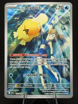 Pokemon SV10 Destined Rivals Misty’s Psyduck 193/182 Illustration Rare NM - Image 1