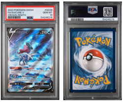 Pokemon TCG Suicune v PSA 10 GG38/GG70 Crown Zenith: Galarian Gallery PSA 10 - Image 1