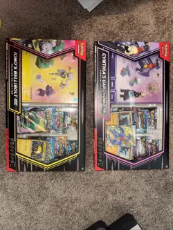 Pokemon TCG Cynthia's Garchomp ex Premium Collection Box And IONOS BELLIBOLT BOX - Image 1