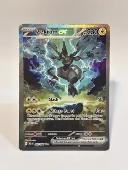 Zekrom EX 166/086 Special Illustration Rare ⭐⭐ SV: Black Bolt Pokemon TCG - Image 1