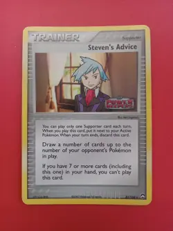 Steven's Advice Reverse Holo EX Power Keepers 83/108 Stamp Pokemon - Image 1