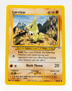 Larvitar Pokemon Neo Destiny 70/105 Non-Holo Near Mint - Image 1