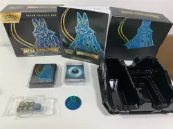 Pokemon Mega Evolution Empty ETB Box - Guide, Dice, Coin, and Sleeves included - Image 1
