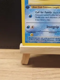 Pokemon 1999 WOTC 1st Edition Fossil Krabby 51/62 - Excellent - Image 5