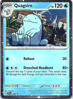 Quagsire 156 Cosmo Holo Promo Scarlet & Violet Promo Pokemon Near Mint - Image 1