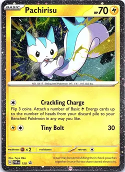 Pachirisu 158 Holo Promo Scarlet & Violet Promo Pokemon Cosmos Holo Near Mint - Image 1