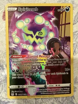 Pokemon TCG Spiritomb TG09/TG30 Swsh11: Lost Origin Trainer Gallery Holo - Image 1