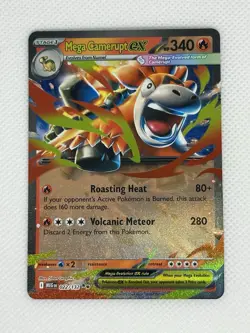 Mega Camerupt ex 022/132 Pokemon TCG Mega Evolution Double Rare Holo NM - Image 2
