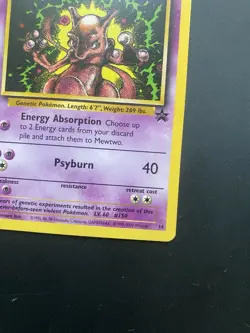 Pokemon Mewtwo Wotc Promo 14/53 Promo 70 HP Regular English 1999 Basic - Image 3