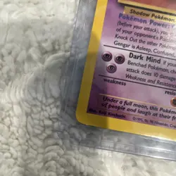 Pokemon Gengar 80 HP Fossil 20/62 Rare Regular Stage 2 1999 Wizards TCG - Image 3