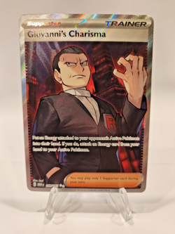 Giovanni's Charisma 197/165 Ultra Rare Pokemon TCG Scarlet & Violet 151 - Image 1