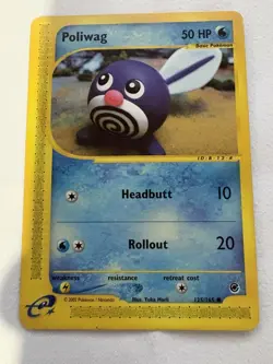 Poliwag 125/165 Pokemon TCG - Expedition - MP - Image 1