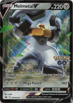 Melmetal V SWSH224 Holo Promo Sword & Shield Promo Pokemon Lightly Played - Image 1