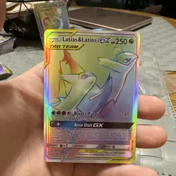 Pokemon Latias & Latios GX TAG TEAM Secret Rare Holo 190/181 Team Up 250 HP - Image 1
