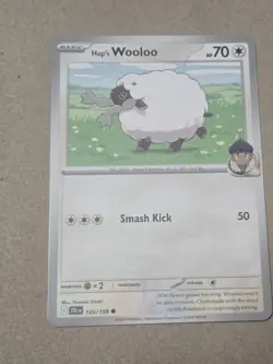 Pokemon Hop's Wooloo #135/159 English Journey Together Cosmos Holo - Image 1