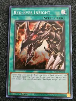 Yu-Gi-Oh! TCG 1x Red-Eyes Insight RA03-EN061 x1 YUGIOH! SUPER - Image 1