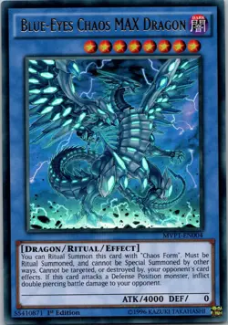 Yugioh Blue-Eyes Chaos MAX Dragon MVP1-EN004 1st Edition Ultra Rare NM - Image 1