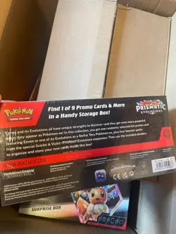 (LOT OF 12) Pokemon TCG Prismatic Evolutions Surprise Box (SEALED IN HAND) - Image 2