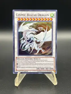 Yu-Gi-Oh! TCG 1x Cosmic Blazar Dragon | DUSA-EN034 Ultra Rare 1st Edition NM - Image 1