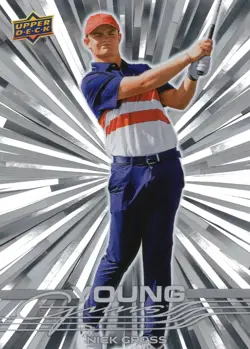 Nick Gross 2026 Upper Deck Young Guns RC + Outburst Parallel 2 Card Lot PGA Tour - Image 2