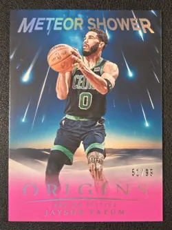 2024-25 Panini Mosaic Jayson Tatum #21 Meteor Shower /99 Pink Boston Celtics - Image 1