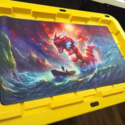 Shining Gyarados - Pokemon STITCHED Playmat Game Mousepad CUSTOM Play Mat TCG - Image 3