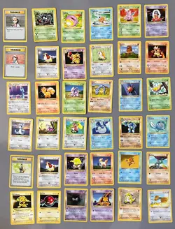 Lot of 150 Base set shadowless pokemon cards includes pikachu with red cheeks - Image 5