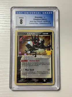 Greninja Gold Star Black Star Promo CGC 8 Pokemon (2021) Celebrations ETB #144 - Image 1