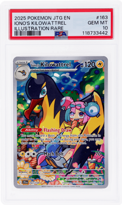 2025 Pokemon Scarlet and Violet Journey Together Iono's Kilowattrel PSA 10 - Image 1