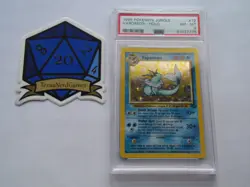 x1 1999 Pokemon Jungle Unlimited Vaporeon Holo #12 PSA 8 NM-MT TexasNerdGames - Image 1