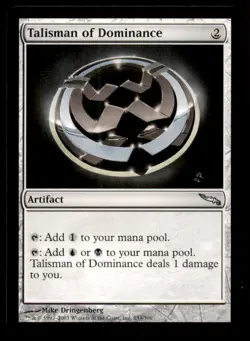 Talisman of Dominance LP Light Play Mirrodin MTG [8905] - Image 1