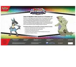 2 x Pokemon Prismatic Evolutions Lucario EX and Tyranitar EX Premium Collection - Image 2