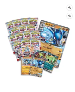 2 x Pokemon Prismatic Evolutions Lucario EX and Tyranitar EX Premium Collection - Image 3