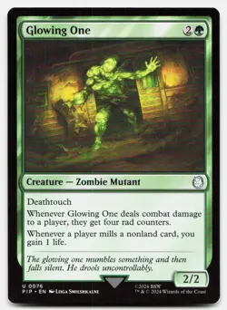 Glowing One 76 Uncommon Universes Beyond: Fallout Magic: The Gathering Near Mint - Image 1