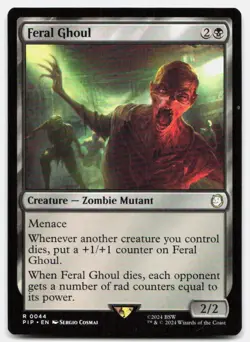 Feral Ghoul 44 Rare Universes Beyond: Fallout Magic: The Gathering Near Mint - Image 1