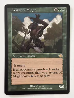 Avatar of Might Prophecy Light Play MTG Magic the Gathering - Image 1