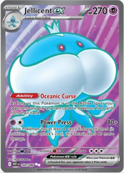 Pokemon White Flare Sv: Jellicent Ex (Full Art Ultra Rare) #160/086 - Near Mint - Image 1
