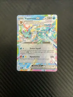 Vaporeon ex 023/131 - S&V: Prismatic Evolutions Double Rare - Pokemon TCG (NM) - Image 1