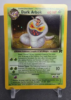 Pokemon Dark Arbok Holo Rare TCG Card 2/82 - Image 1