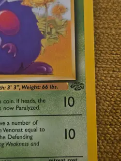 Pokemon Jungle Venonat 63/64 1st Edition - Image 3