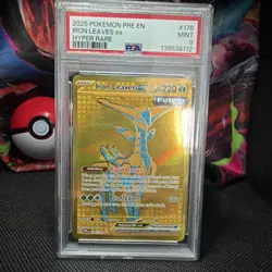 Pokemon Iron Leaves ex Sv: Prismatic Evolutions Hyper Rare Holo PSA 9 2025 - Image 1