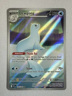 Pokemon TCG Dewgong 097/094 Illustration Rare ME Phantasmal Flames Near Mint #B - Image 1