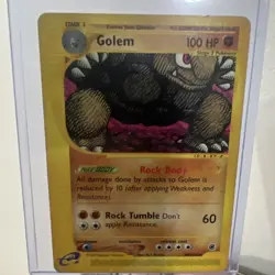 Golem 49/165 Expedition Rare - E-Reader WoTC Pokemon - NM - Image 1