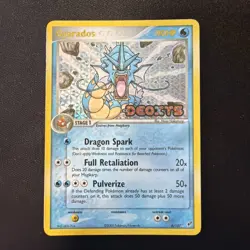 Pokemon Gyarados 8/107 EX Deoxys Reverse Holo Rare 90 HP English 2005 - Image 1